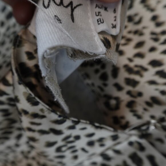 Princess Polly Slip Dress Womens 6 Leopard Print Satin Mini Betta Vanore - Picture 4 of 7